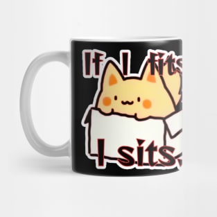 Zenith Purrball - If I Fits I Sits Mug